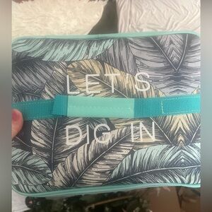 NWT Tropical Leaf Print Lunch Bag